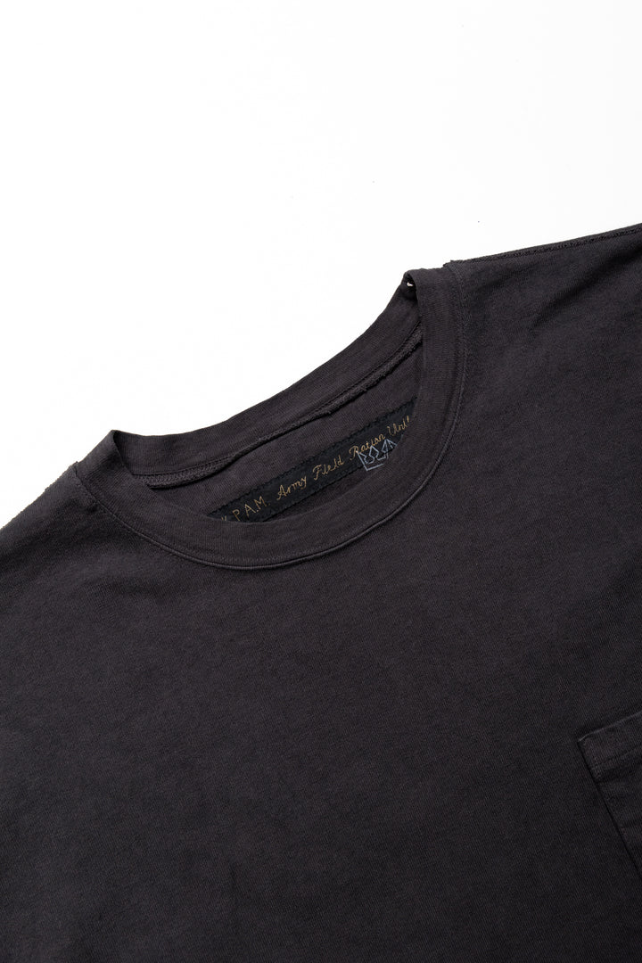 Kapital 16/- Dense Jersey ARMY Beach Packed T - Ink Black