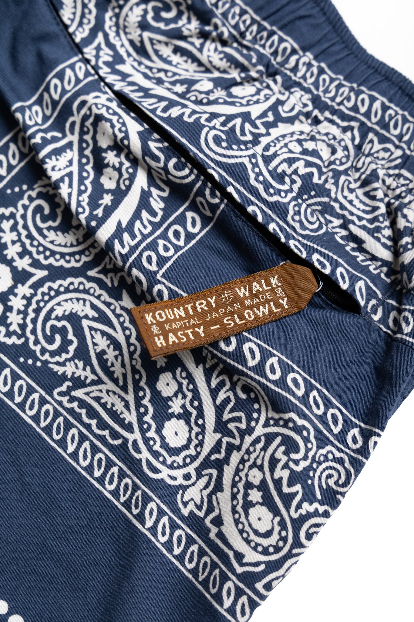 Combed Burberry RAT BRAND Bandana Patchwork EASY Shorts - Eggplant Navy