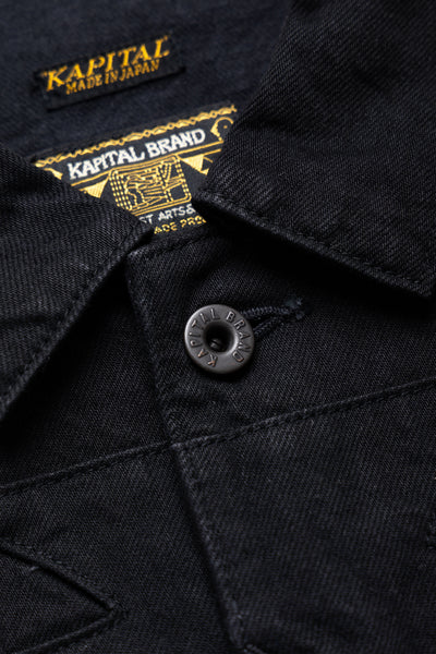 11.5oz BLK x BLK Denim Santo Domingo Thunderbird JKT