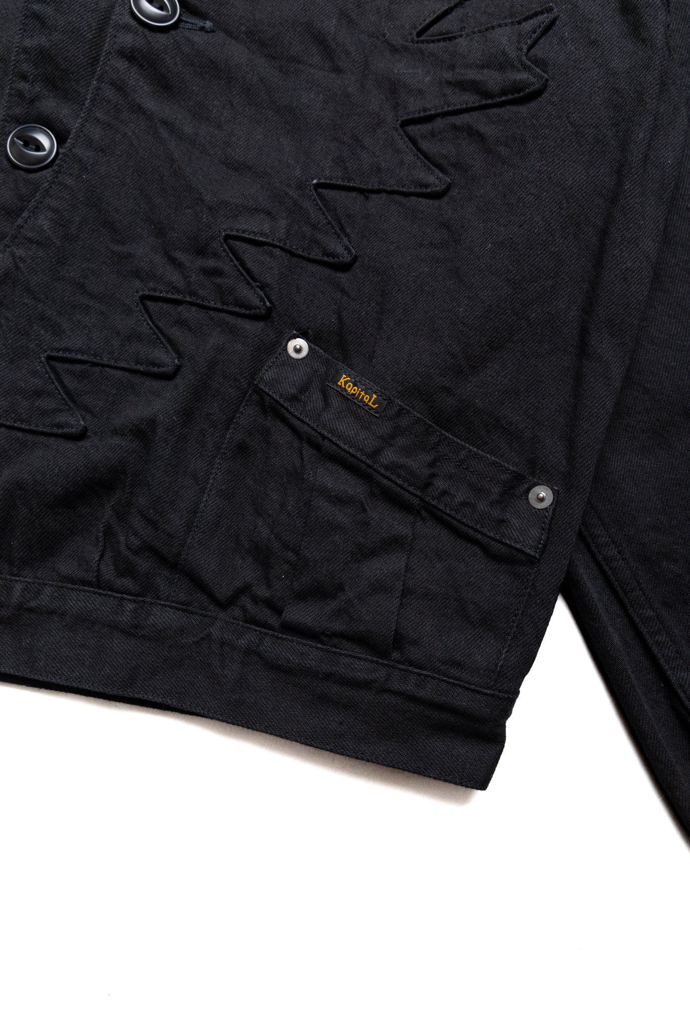 11.5oz BLK x BLK Denim Santo Domingo Thunderbird JKT