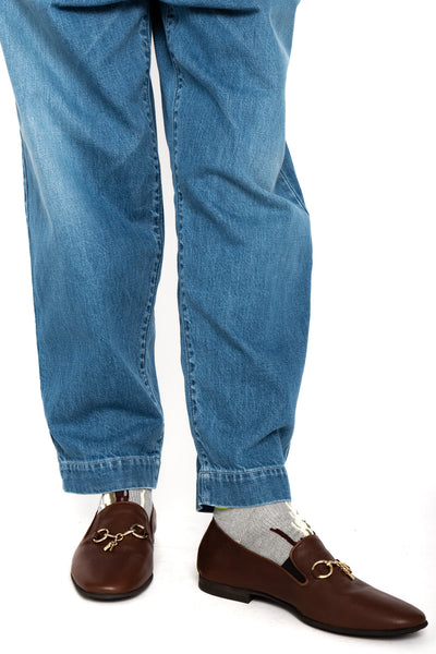 Tassel Bit Unlined Slip-On - Brown
