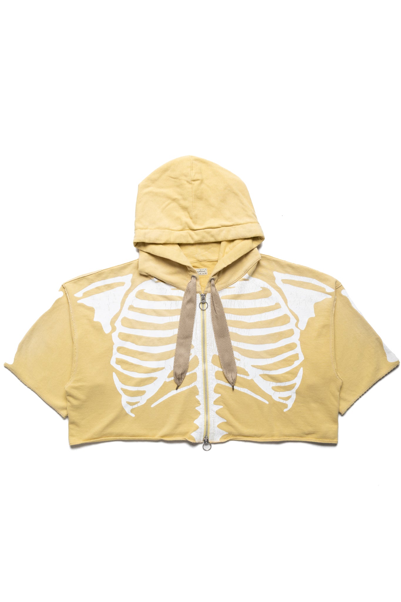 SWT Knit DEVIL Hoodie Blouson (BONE) - Light Yellow
