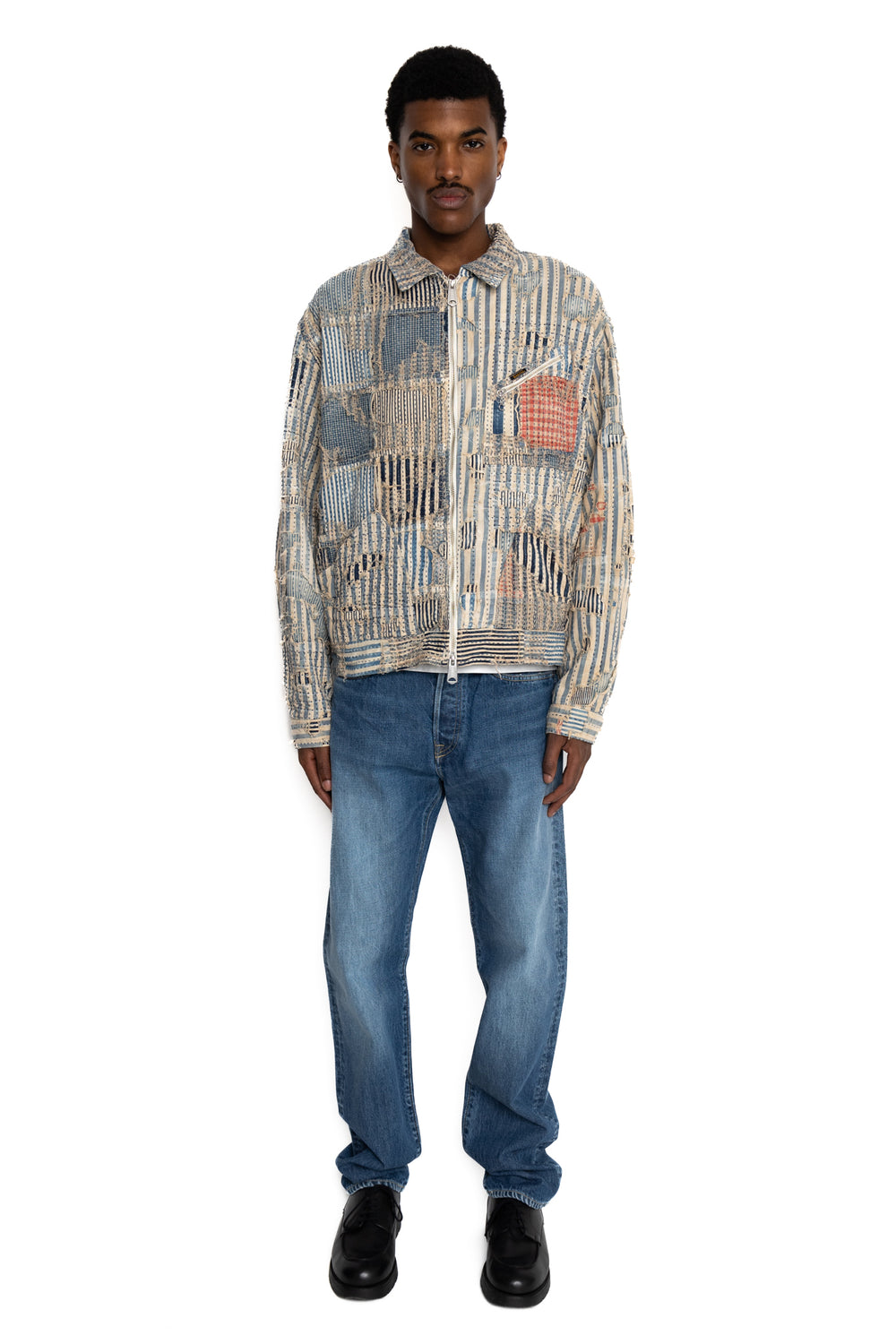KAPITAL キャピタル フェザー 羽柄 カモフラ モッズ　ジャケット　S キャピタル KAPITAL K1902LC809 ECO Fleece KAKASHI Shirt