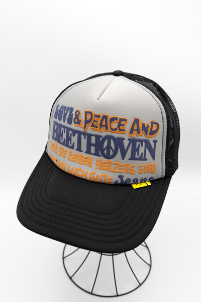Love & Peace and BEETHOVEN Truck Cap - Grey x Black