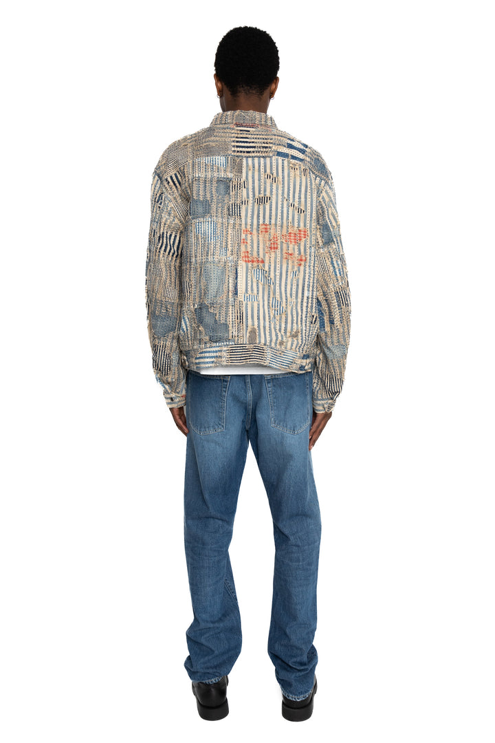 Kapital LIBERTY-BORO ZIP UP Blouson - Hickory – BLUE IN