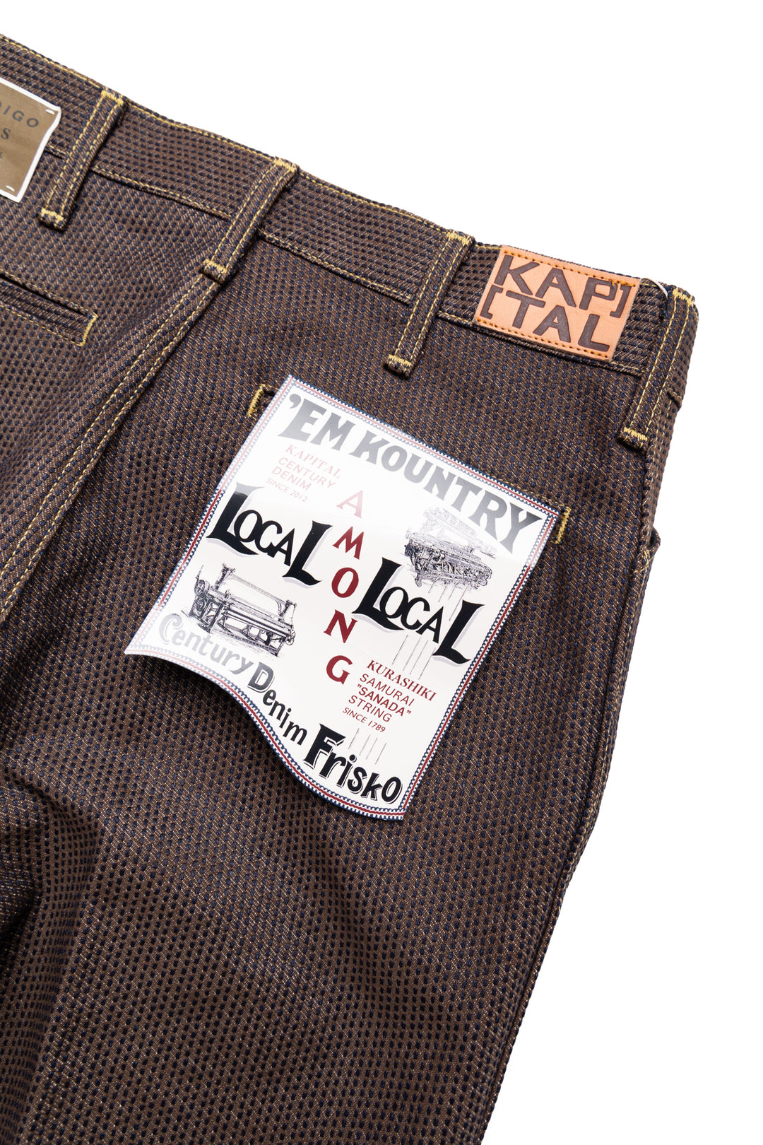 Kapital Century Denim 5P FRISKO - Kakishibu – BLUE IN GREEN SOHO