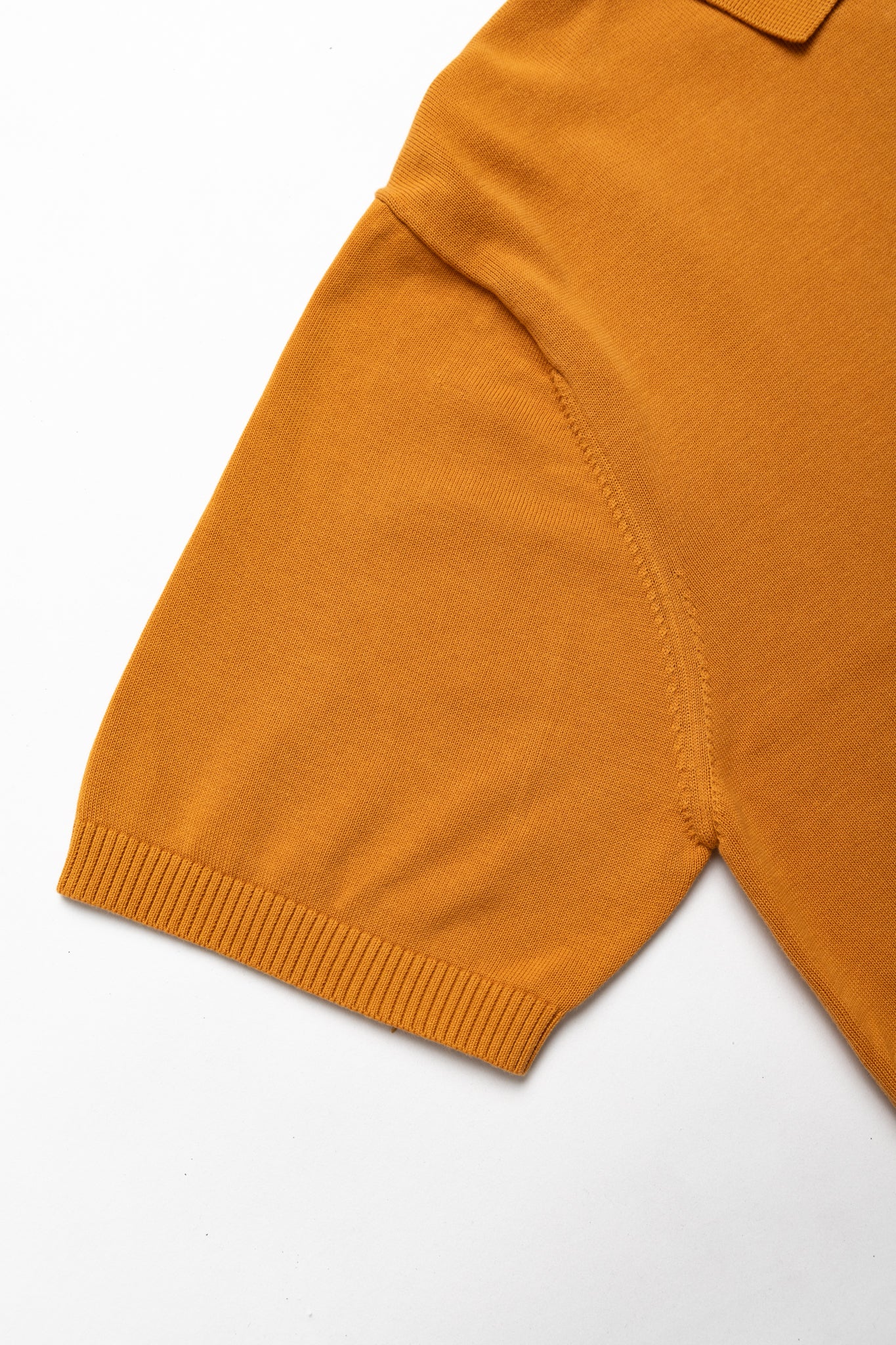 Knit Polo 12G - Mustard