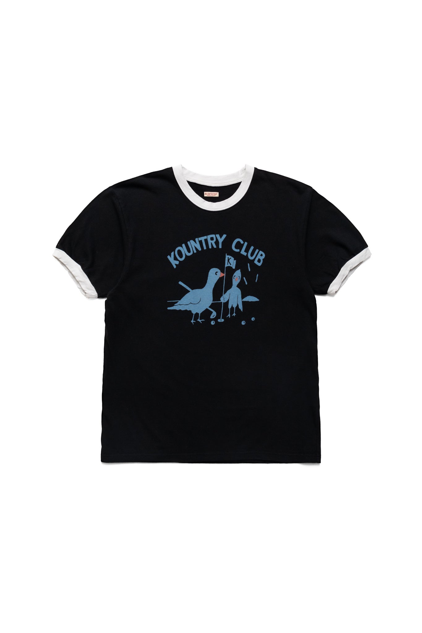 20/- Jersey RINGER T (KOUNTRY CLUB) - Black