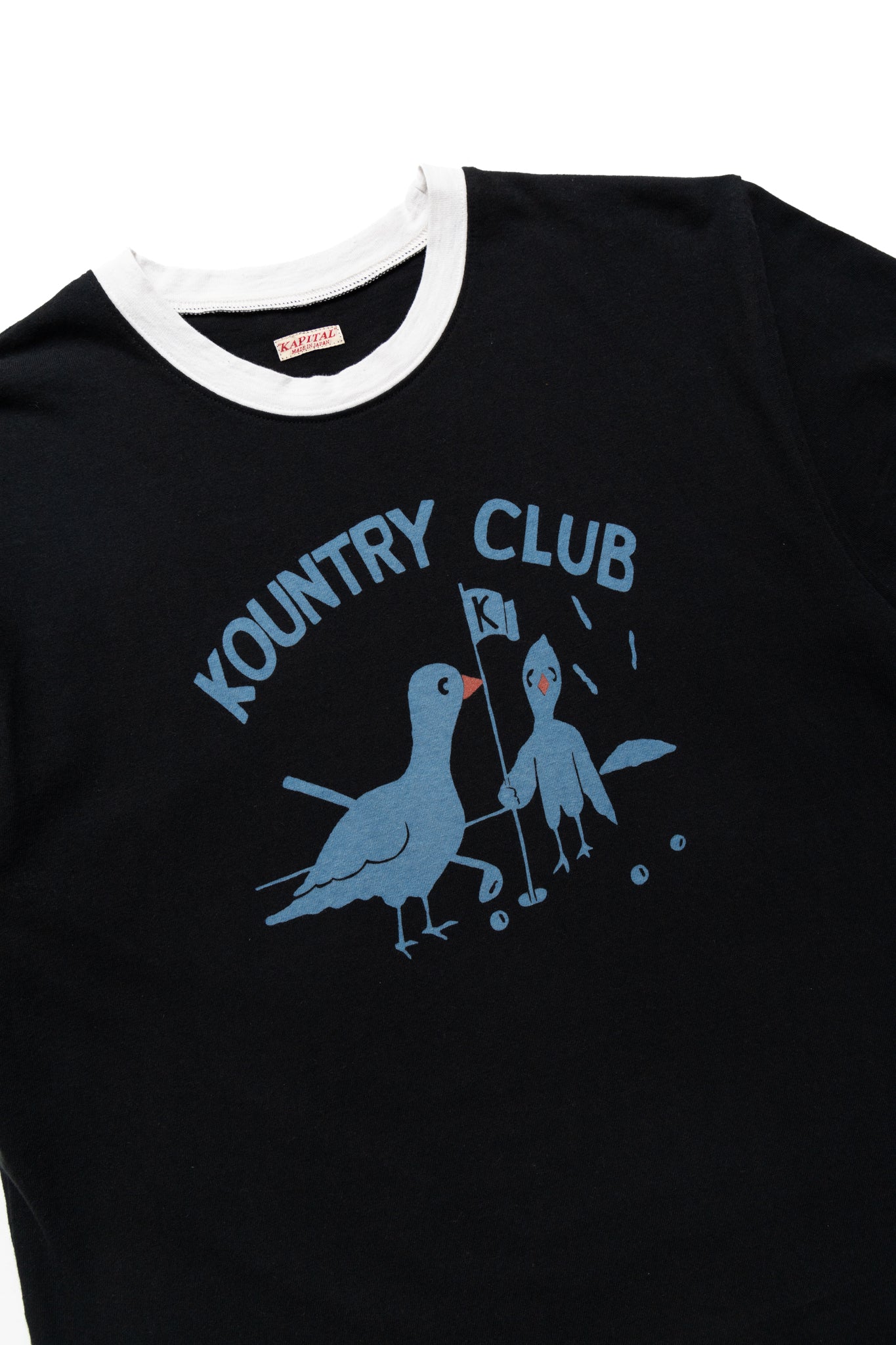 20/- Jersey RINGER T (KOUNTRY CLUB) - Black