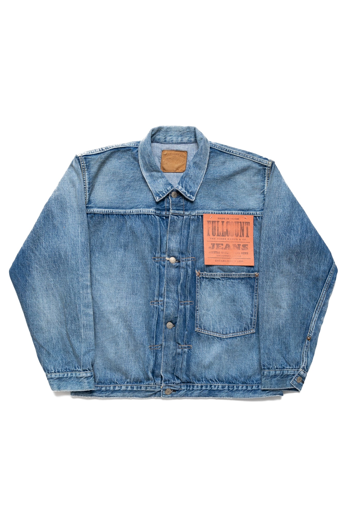 2978-S2107-BIG Dartford WWll Type 1 Denim Jacket (Super Smooth) - Blue in Green Exclusive