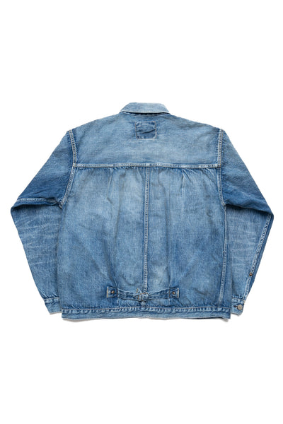 2978-S2107-BIG Dartford WWll Type 1 Denim Jacket (Super Smooth) - Blue in Green Exclusive