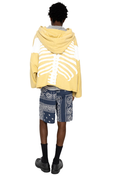 Combed Burberry RAT BRAND Bandana Patchwork EASY Shorts - Eggplant Navy