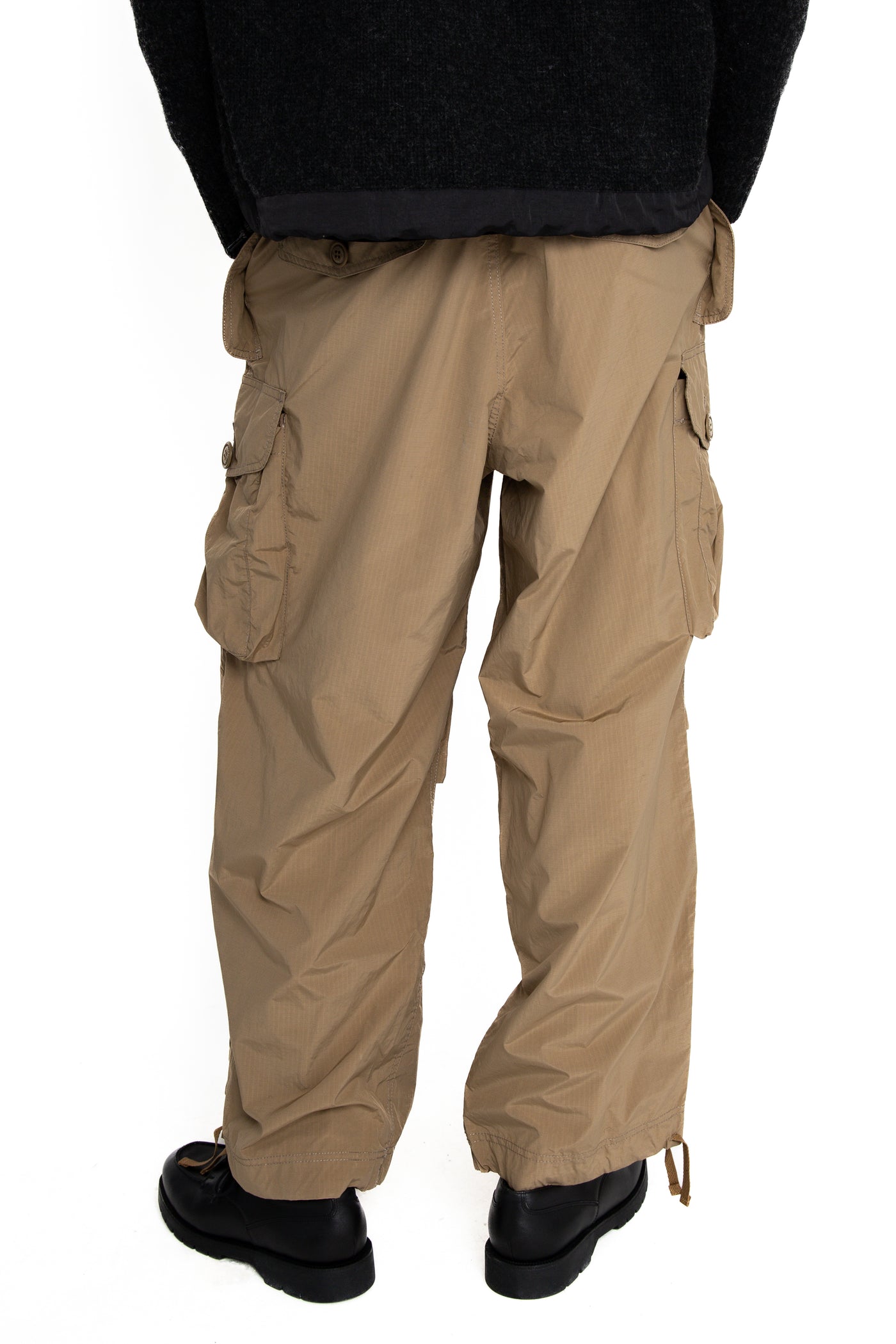 Oversized Cargo Pants - Beige
