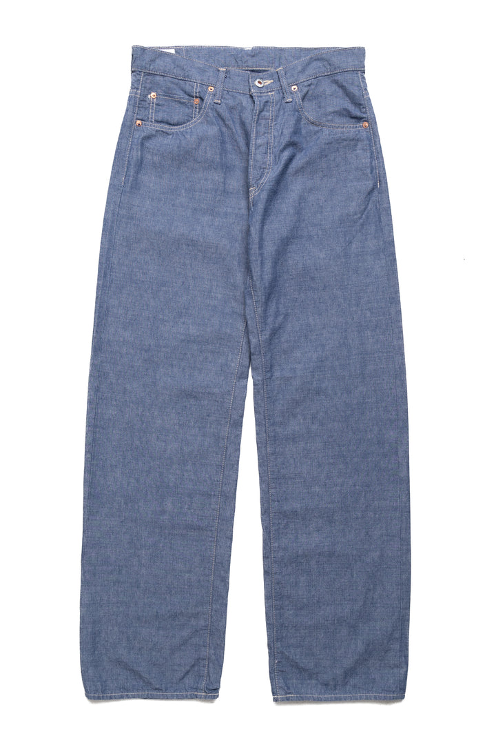 Oni Denim 200-HCSV 8oz Selvedge Chambray Wide Straight – BLUE IN
