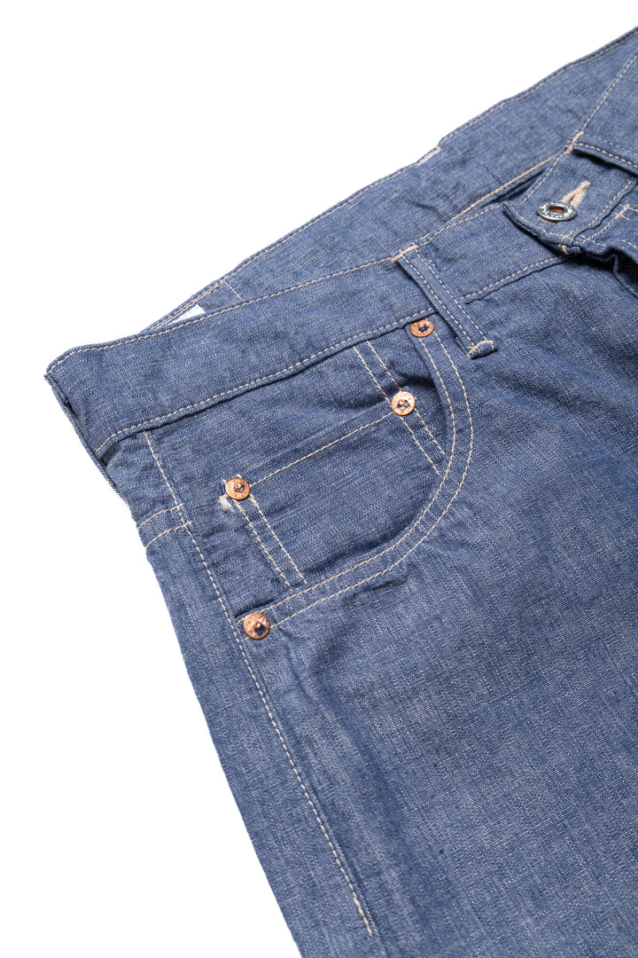Oni Denim 200-HCSV 8oz Selvedge Chambray Wide Straight – BLUE IN