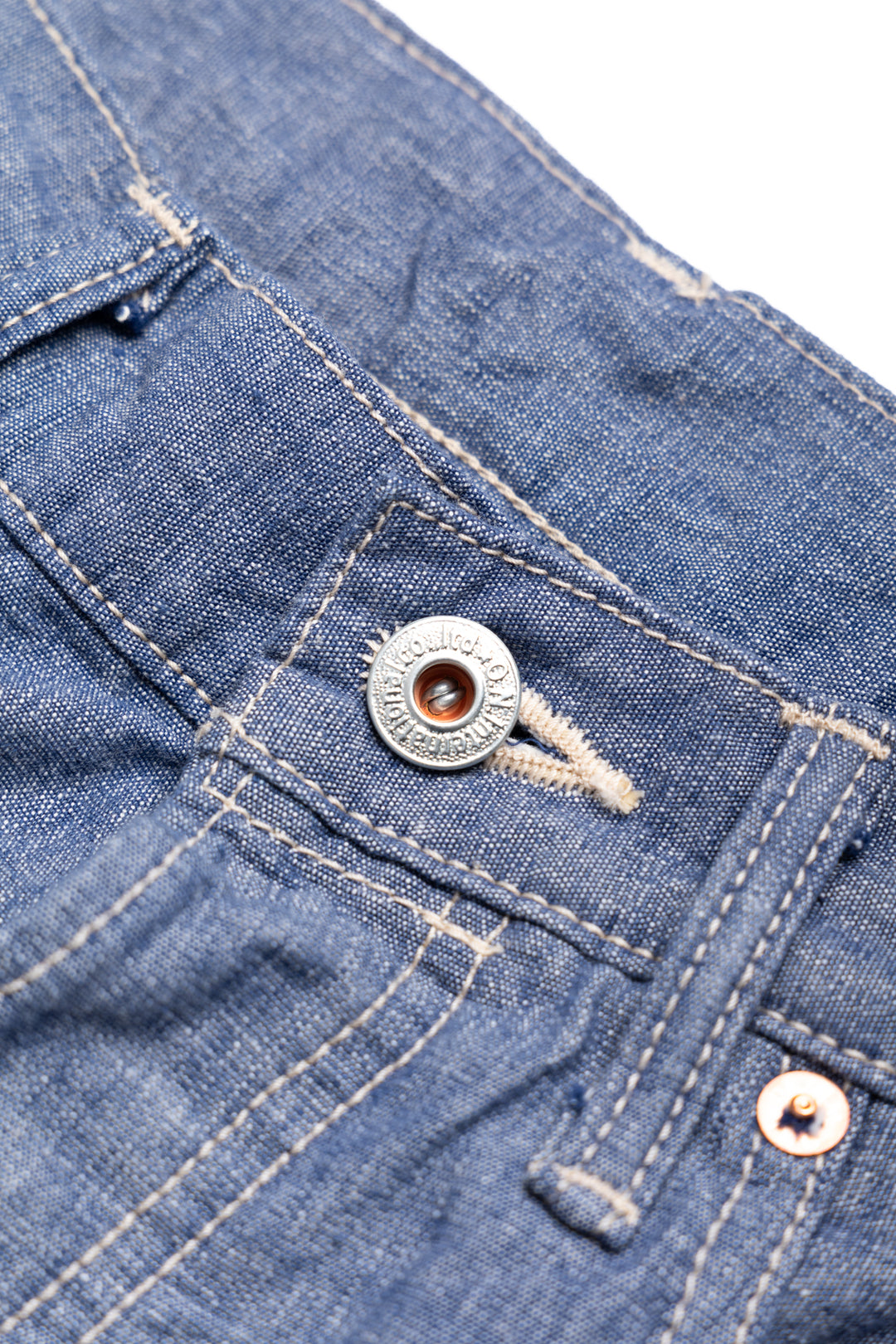 Oni Denim 200-HCSV 8oz Selvedge Chambray Wide Straight – BLUE IN