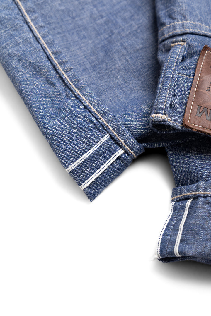 Oni Denim 200-HCSV 8oz Selvedge Chambray Wide Straight – BLUE IN