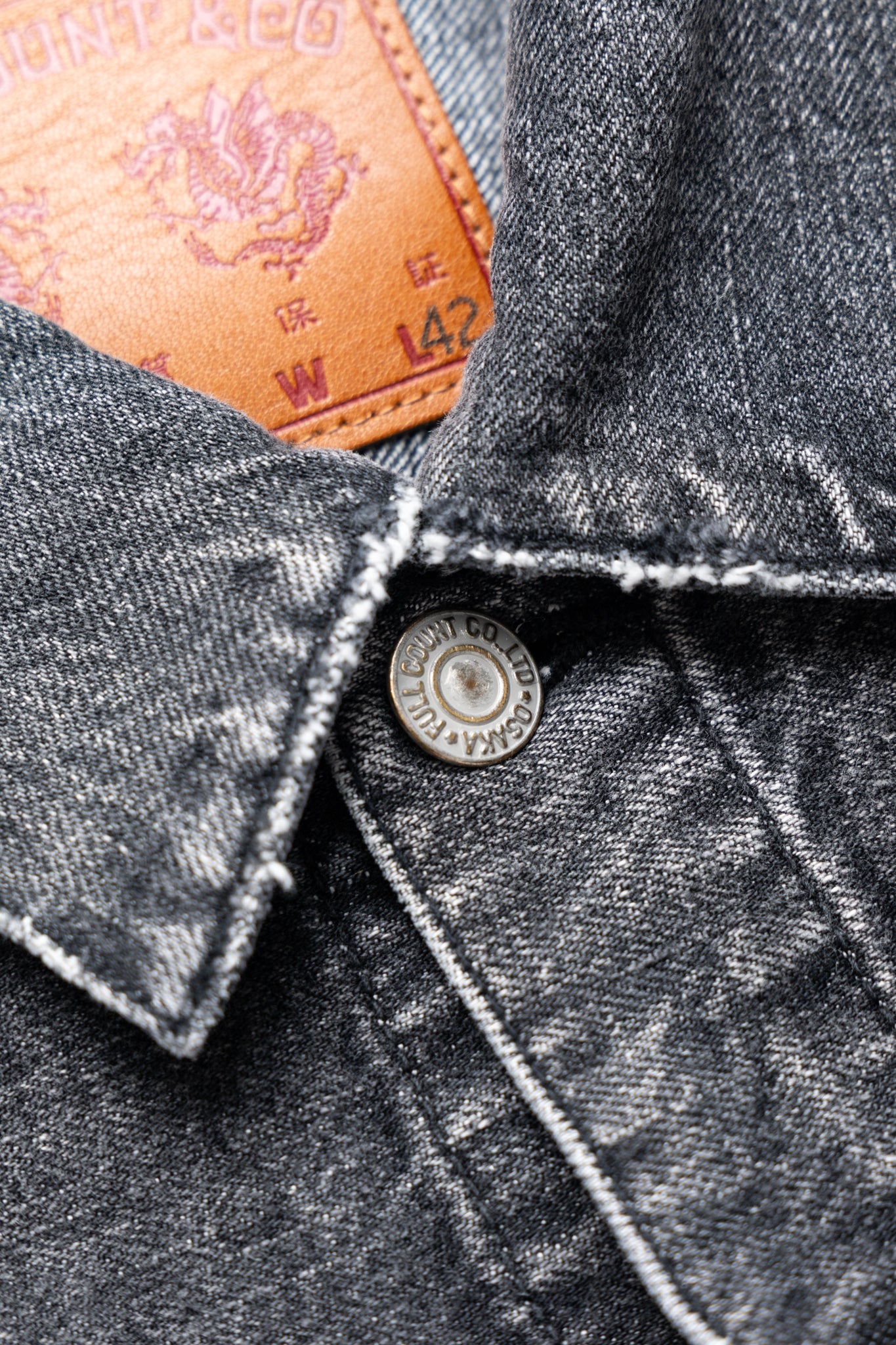 2102BKHW Type 2 Black Denim Jacket Dartford