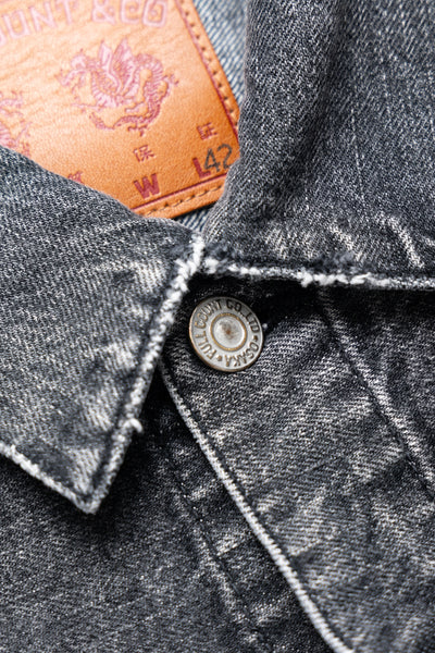 2102BKHW Type 2 Black Denim Jacket Dartford