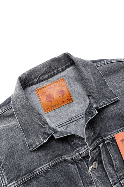 2102BKHW Type 2 Black Denim Jacket Dartford