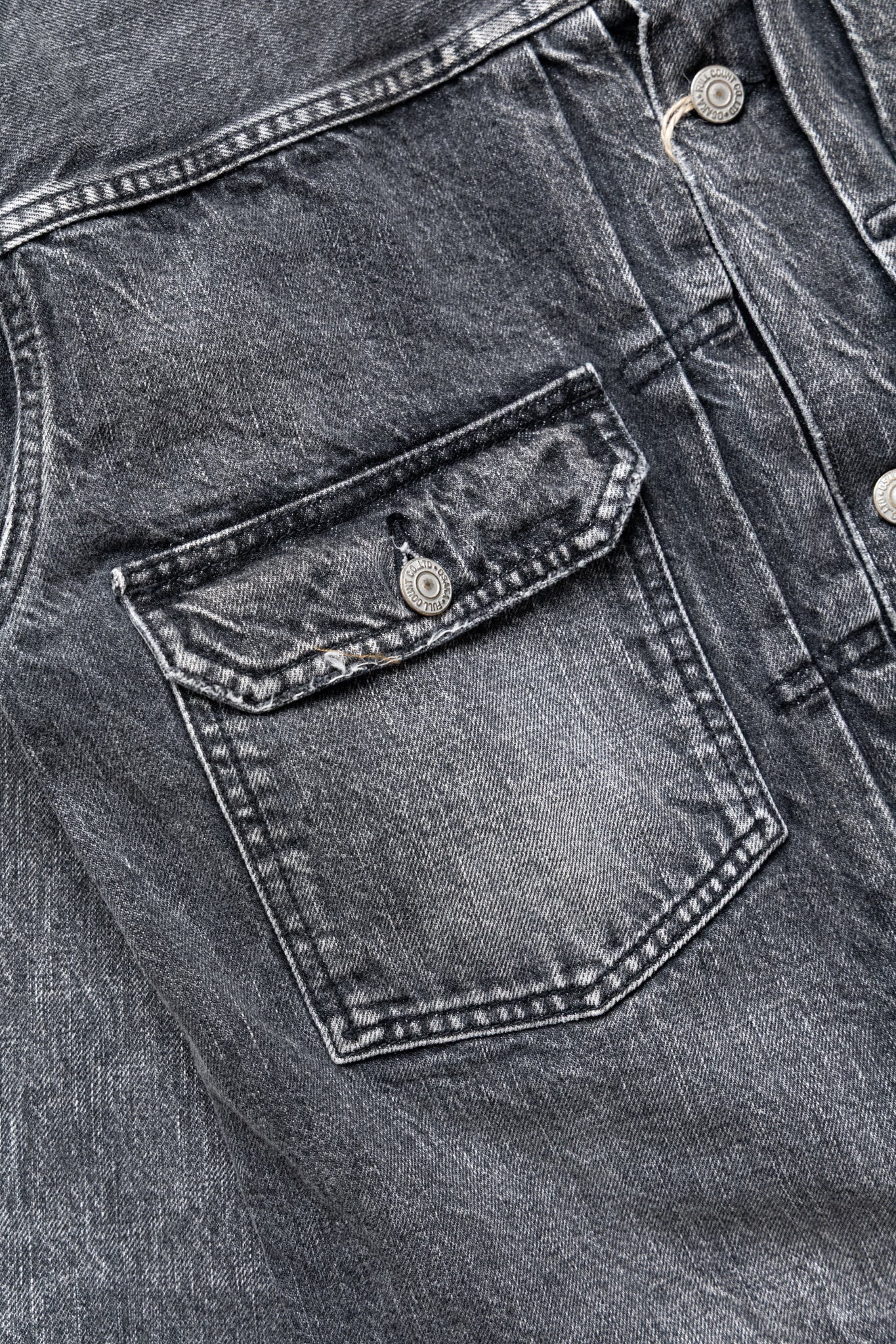 2102BKHW Type 2 Black Denim Jacket Dartford