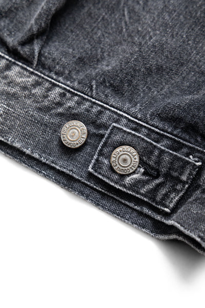 2102BKHW Type 2 Black Denim Jacket Dartford