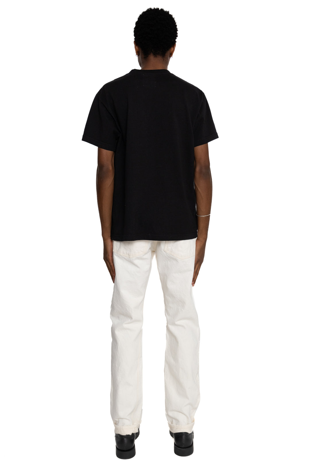 AA710 White Denim Slim Straight Jeans – BLUE IN GREEN SOHO