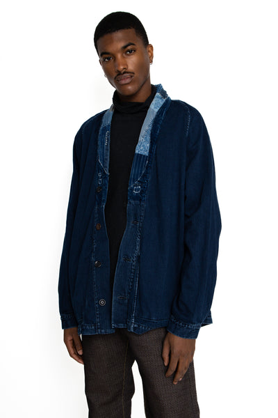 8oz IDG Denim TIGER JUDDBHAN Shirt (NORAGI Remake) - Indigo