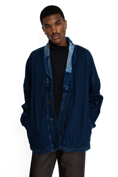 8oz IDG Denim TIGER JUDDBHAN Shirt (NORAGI Remake) - Indigo