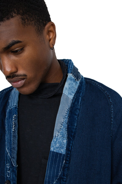 8oz IDG Denim TIGER JUDDBHAN Shirt (NORAGI Remake) - Indigo