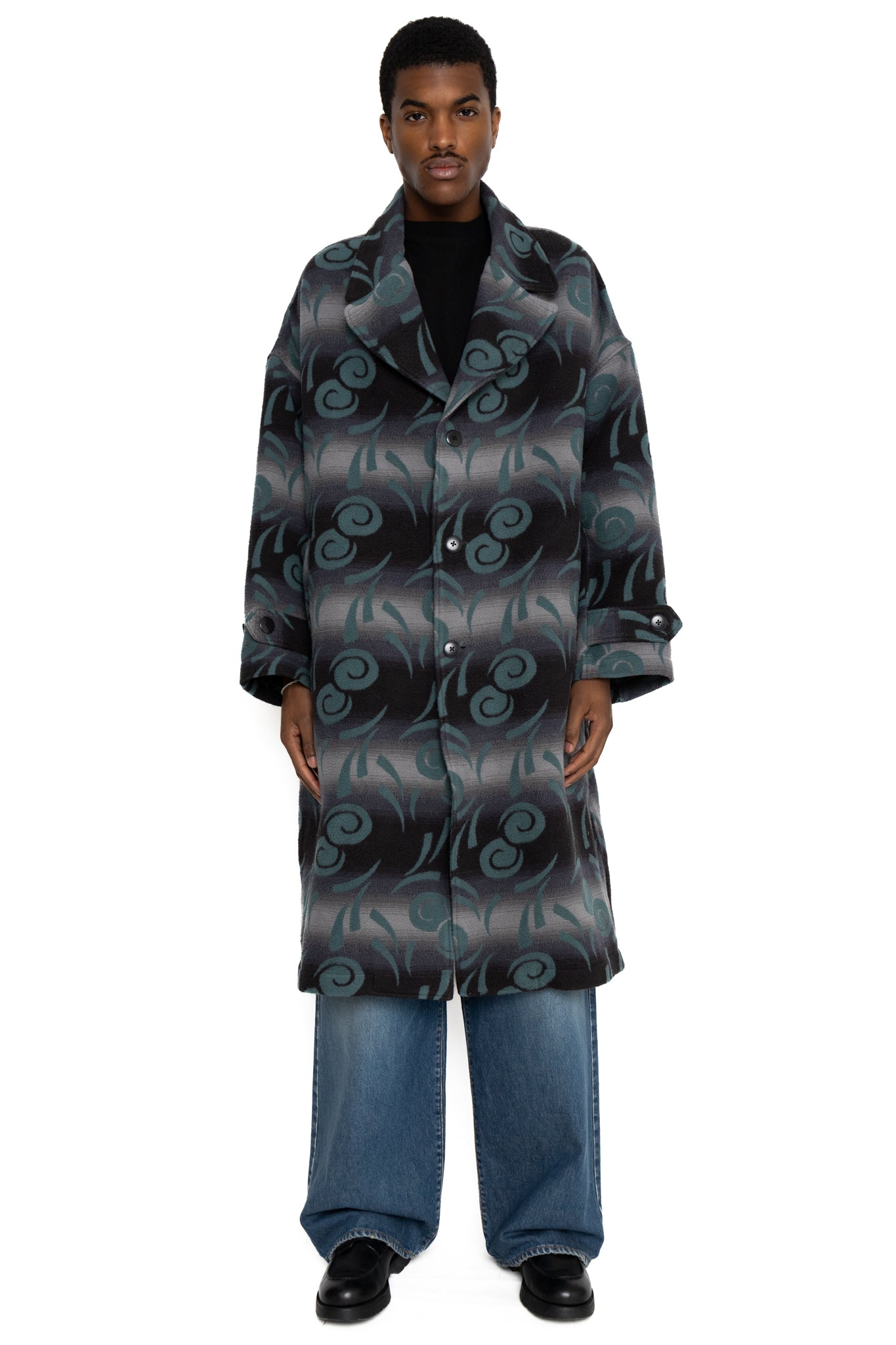 Napping Cotton PUEBLO VOLTEX HOSPITAL CAVALIER Coat - Grey