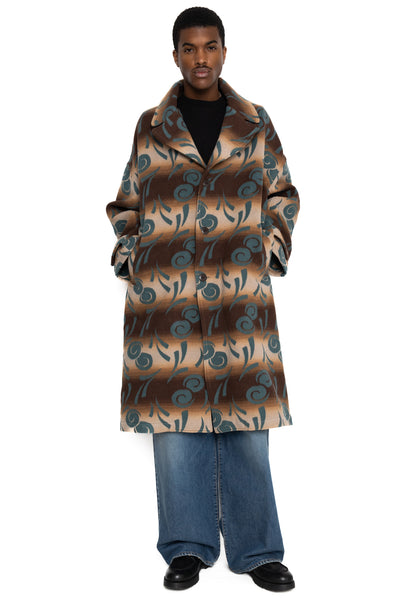 Napping Cotton PUEBLO VOLTEX HOSPITAL CAVALIER Coat - Brown