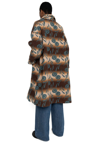 Napping Cotton PUEBLO VOLTEX HOSPITAL CAVALIER Coat - Brown