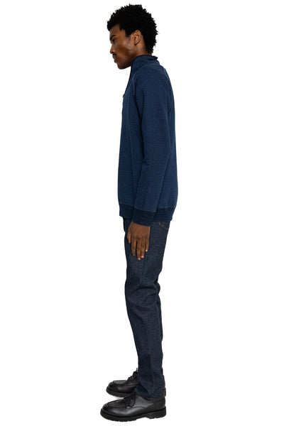 1170-2-ID Sashiko 5P Pants Relax Tapered - Indigo x Indigo