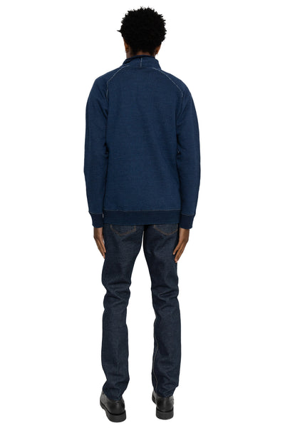 1170-2-ID Sashiko 5P Pants Relax Tapered - Indigo x Indigo
