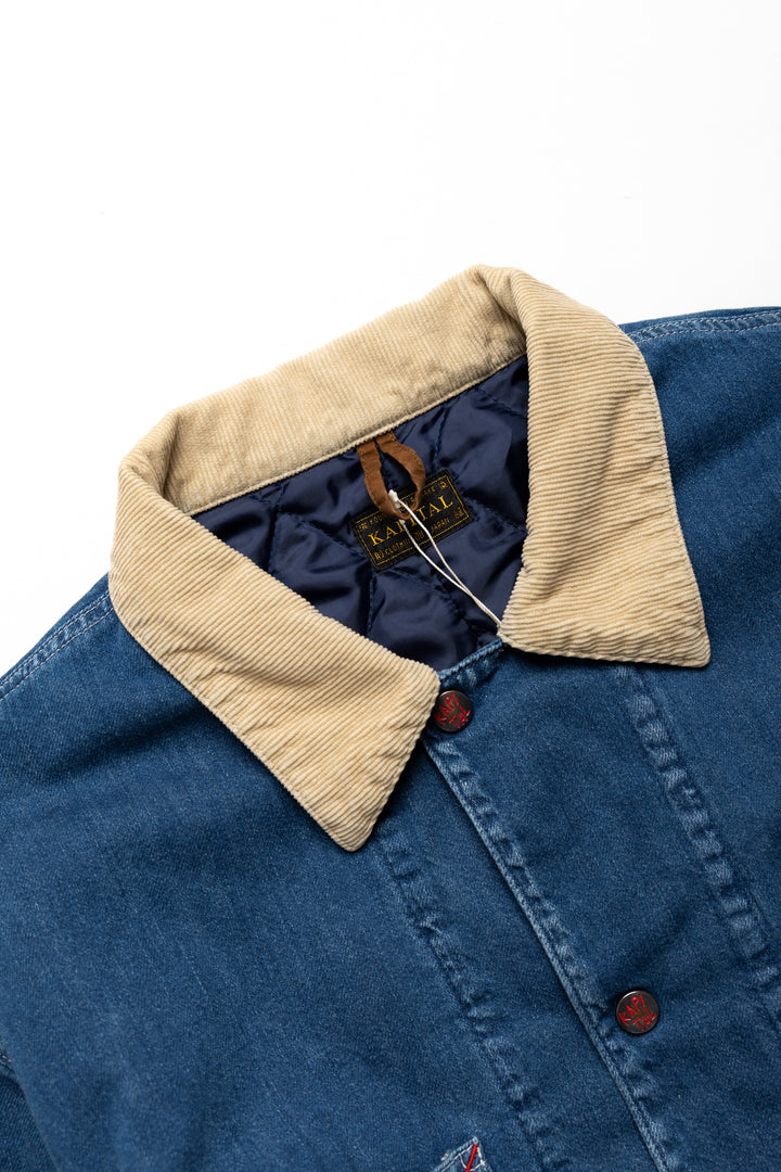 Kapital 8oz Denim PROPELLER Coverall - Midtone – BLUE IN Kapital 8oz Denim PROPELLER Coverall - Midtone – BLUE IN