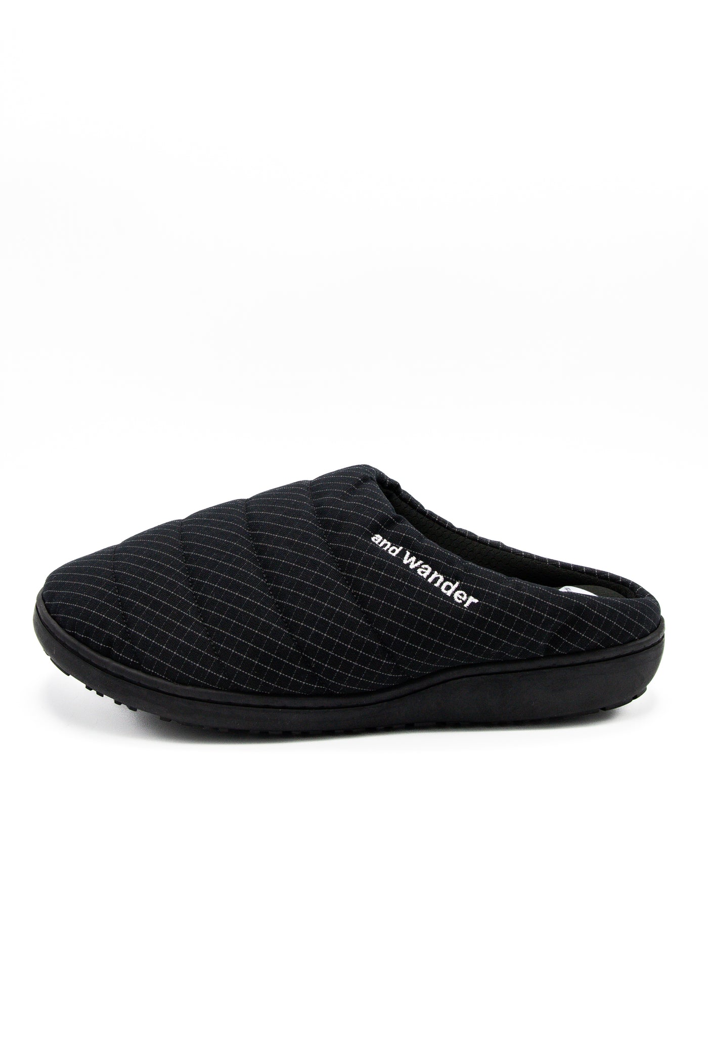 SUBU x and wander Reflective Rip Permanent Sandal - Black