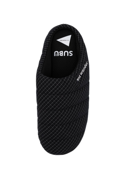 SUBU x and wander Reflective Rip Permanent Sandal - Black