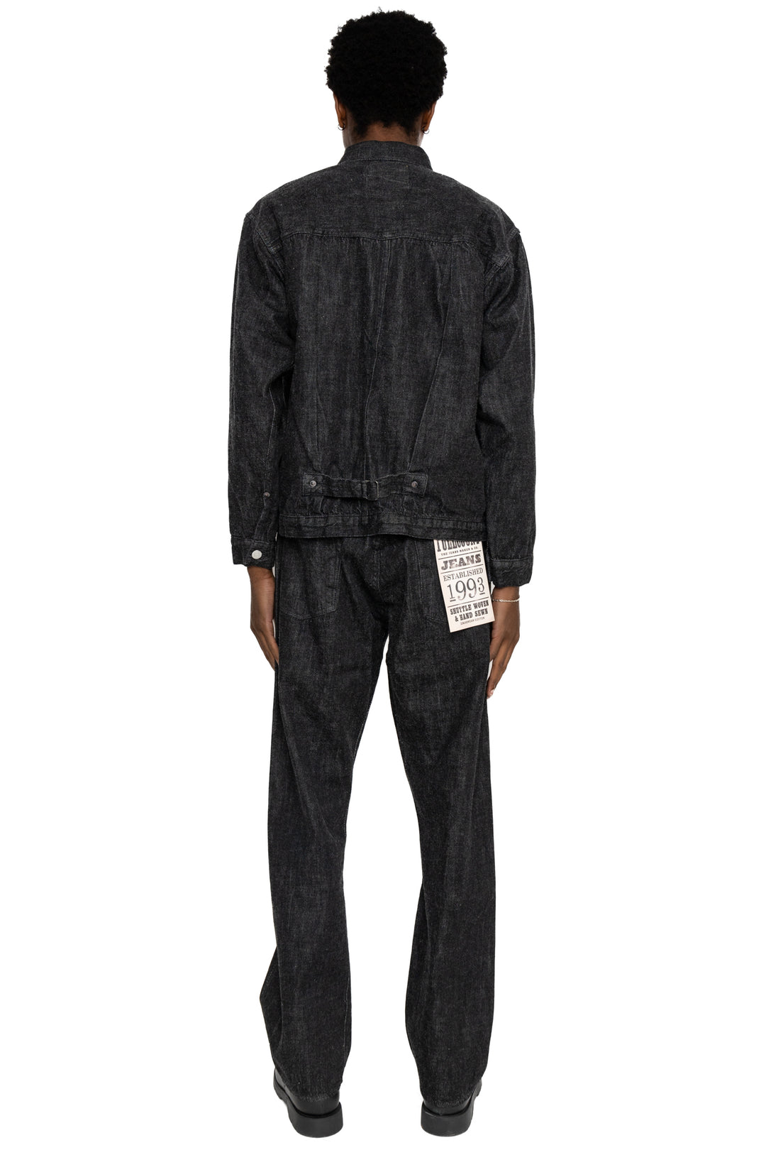 Fullcount 0105BKSS-BIG 11.5oz Black Denim Wide Straight