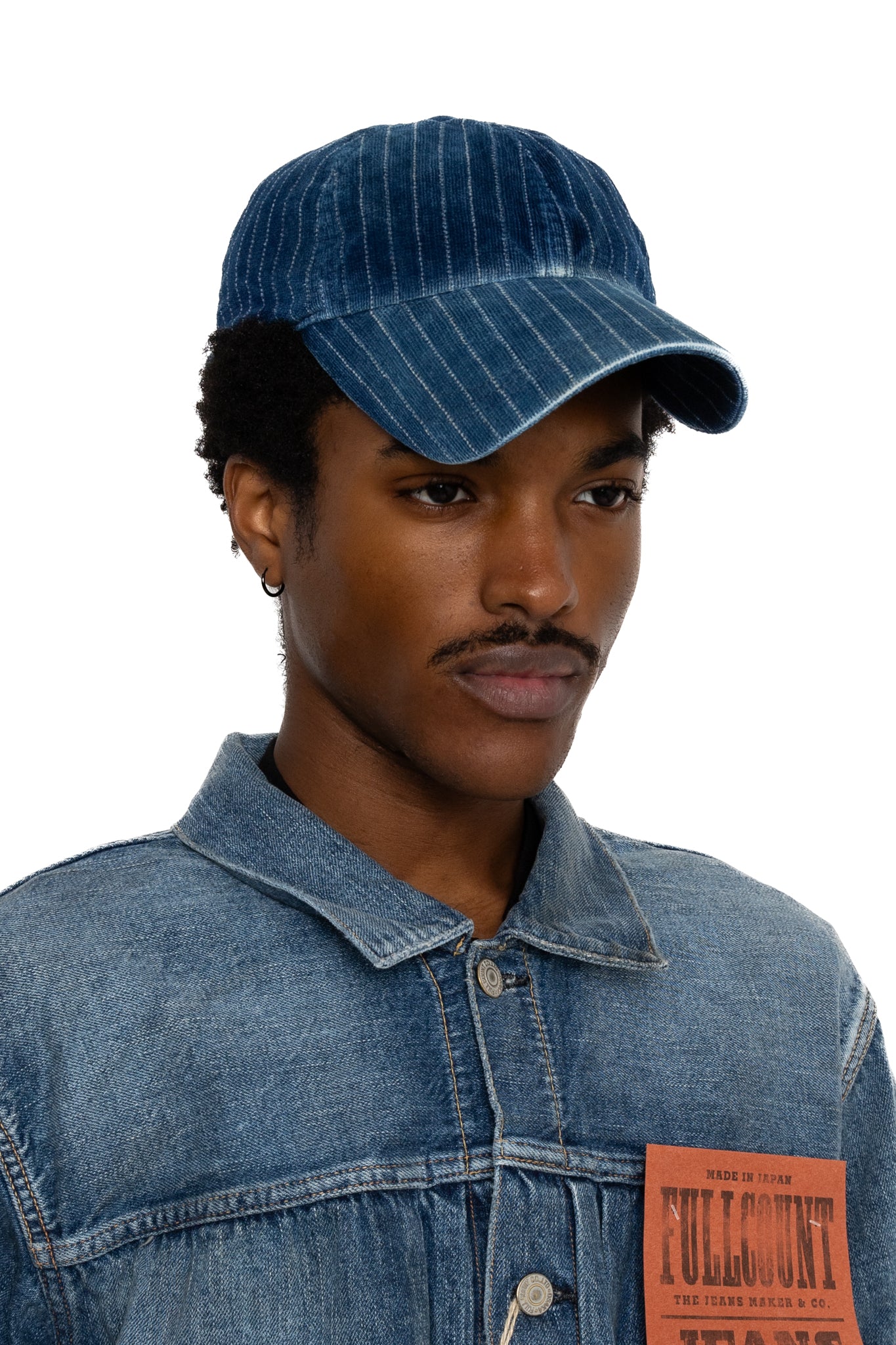 Indigo Wabash Corduroy B.B. Cap Hard Wash