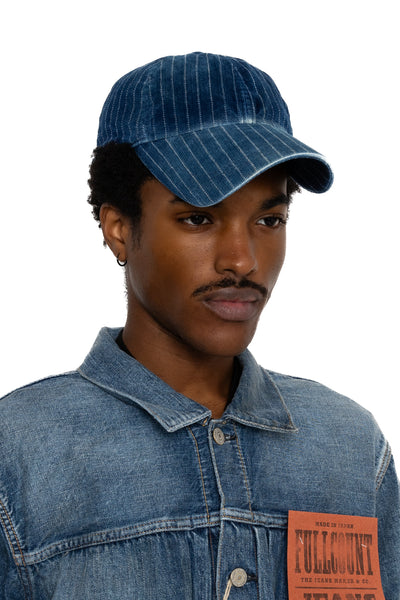 Indigo Wabash Corduroy B.B. Cap Hard Wash