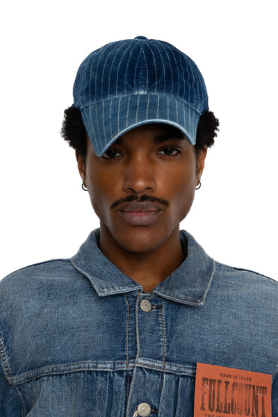 Indigo Wabash Corduroy B.B. Cap Hard Wash