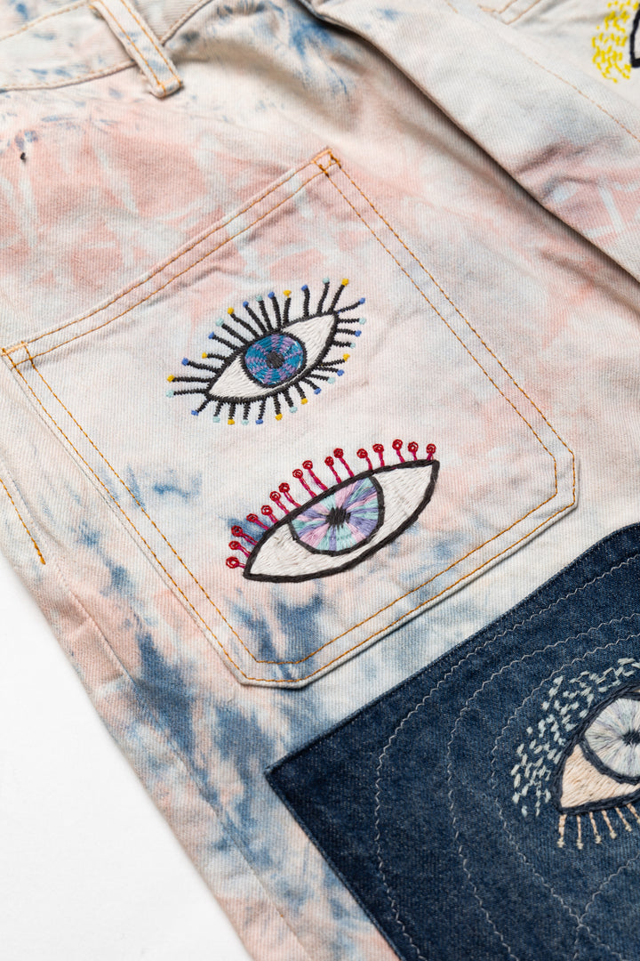 【Size1】Gradient Dye Flare Jeans Gradient Dye Wide Leg Jeans – JJ Wash | Kenneth Cole