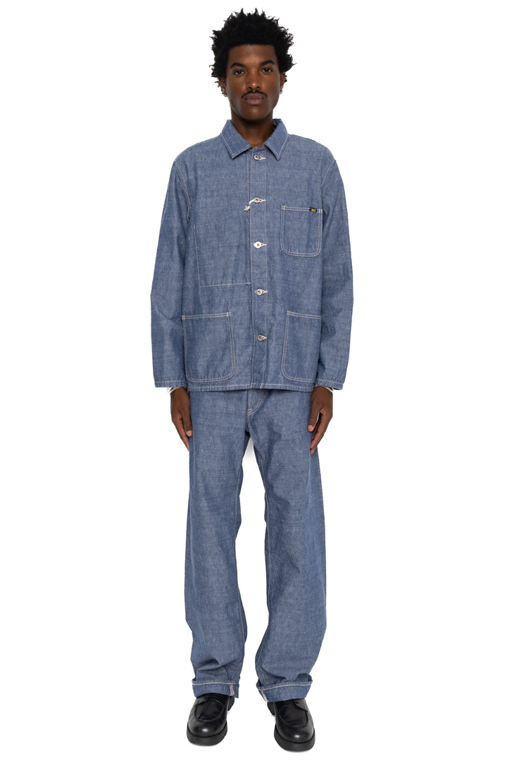 Oni Denim 200-HCSV 8oz Selvedge Chambray Wide Straight – BLUE IN
