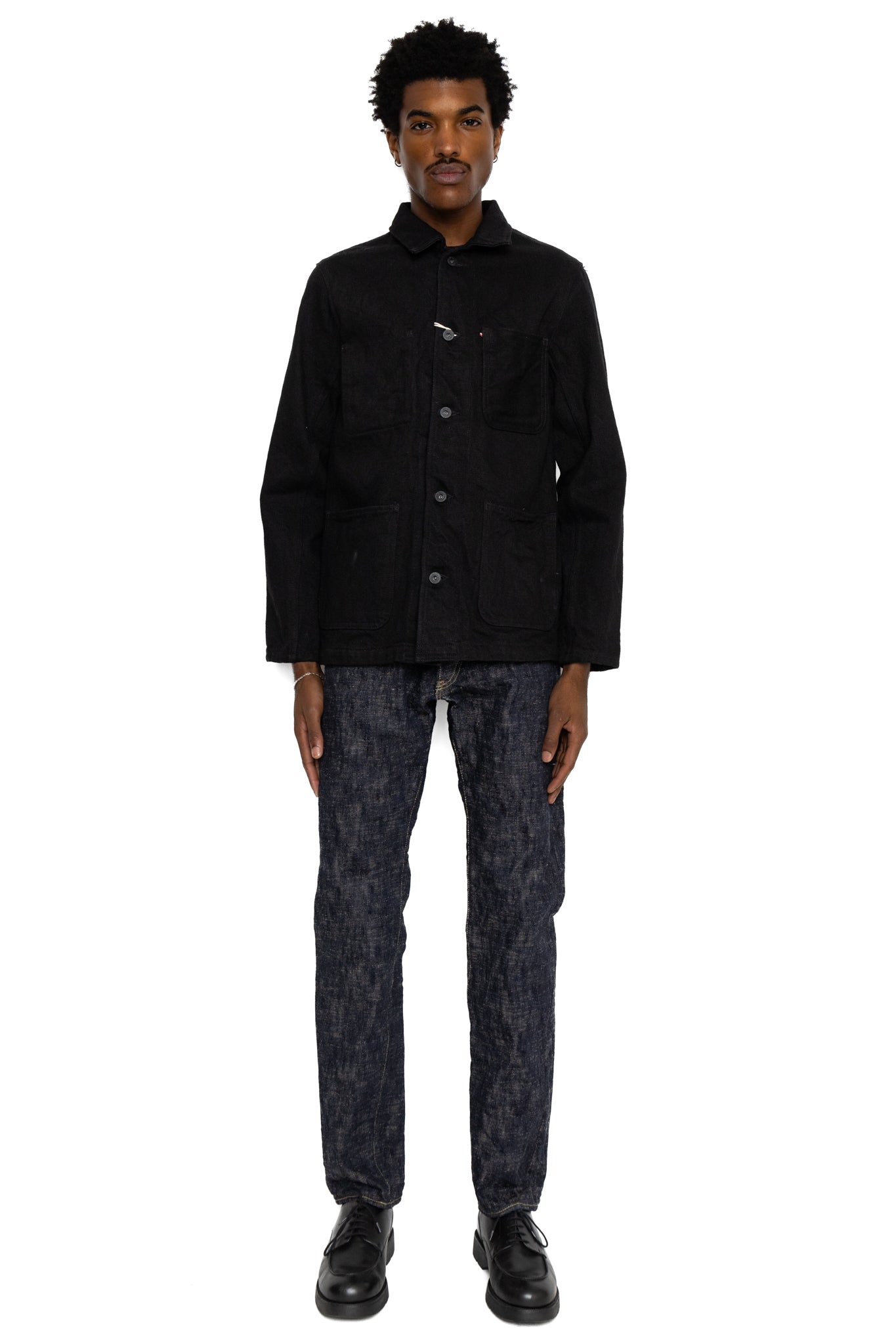 03502ZR-BKBK 20oz Secret Black Denim Coverall