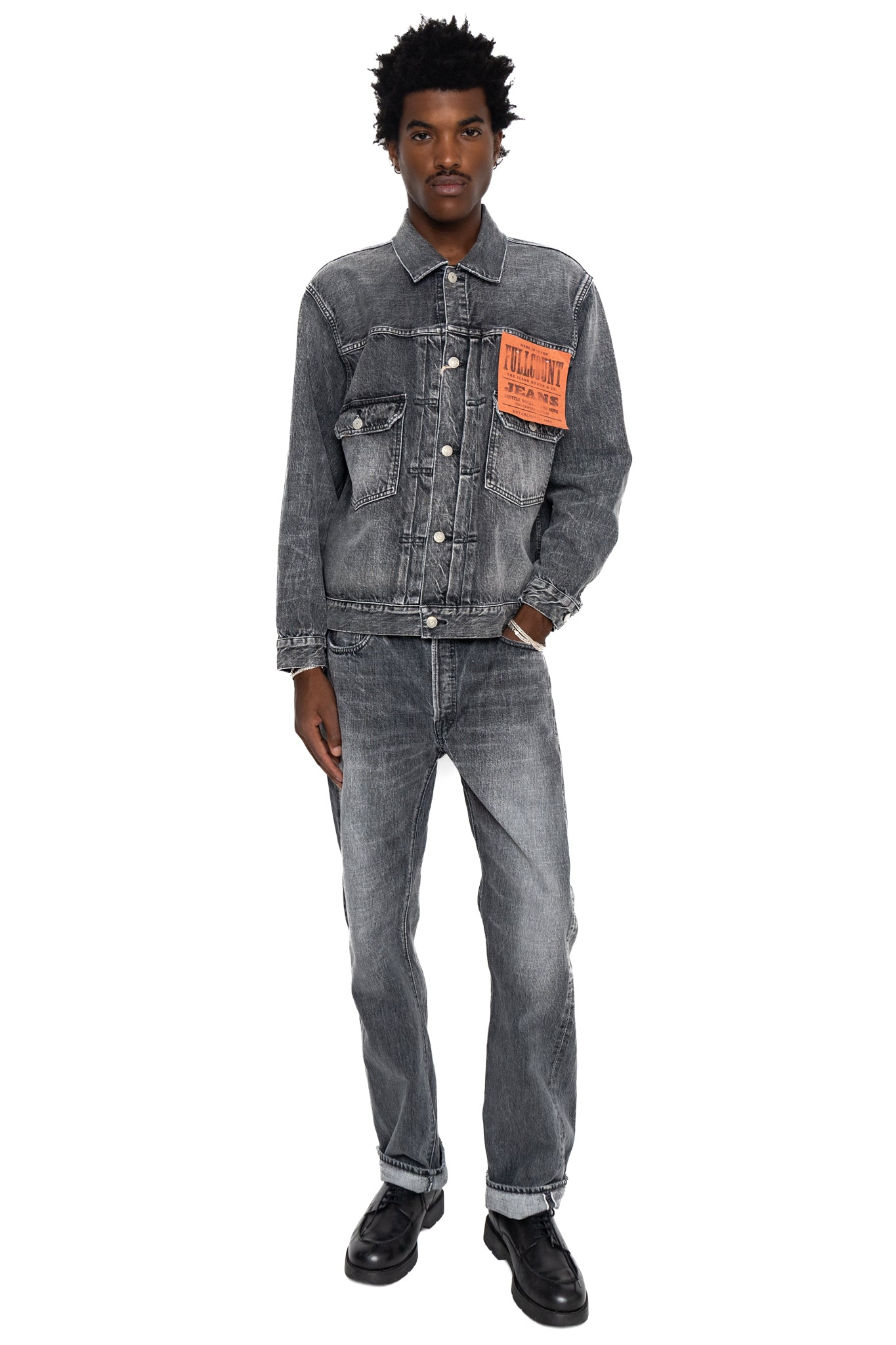 Dartford 1101BKHW Straight Fit Black Denim