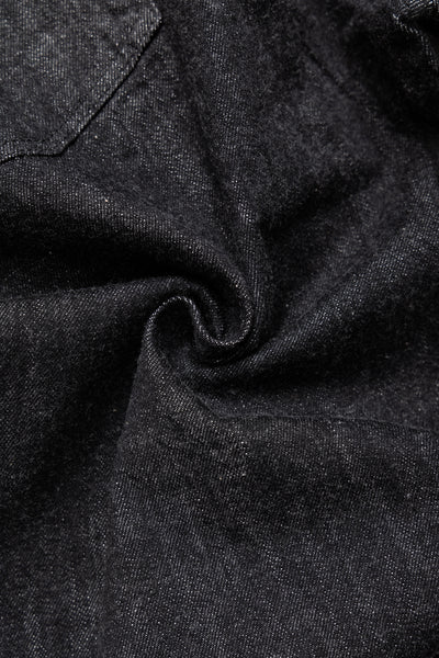 0105BKSS-BIG 11.5oz Black Denim Wide Straight - Fullcount x BiG Collaboration