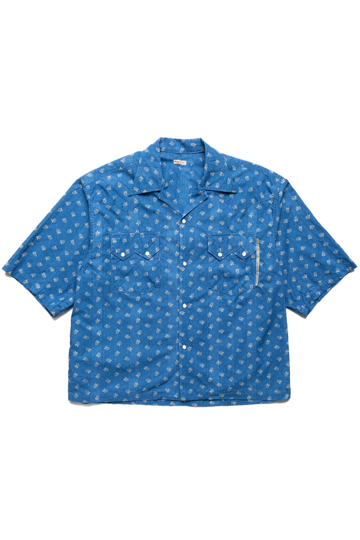 Dobby Stripe IDG Open Collar Western BIG Shirt