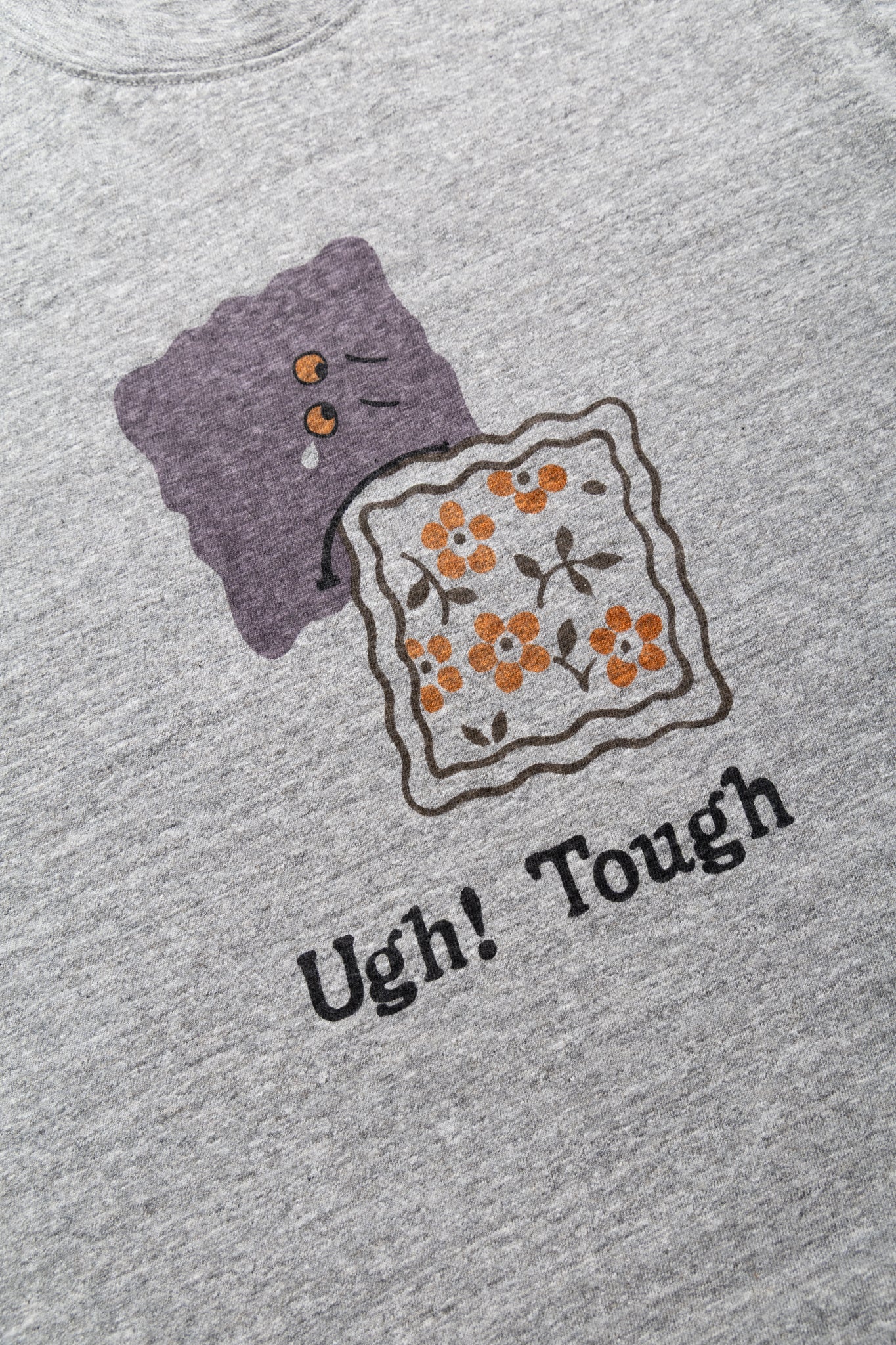 TOP Jersey Crew T (TOUGH PECKISH BOWY) - Grey