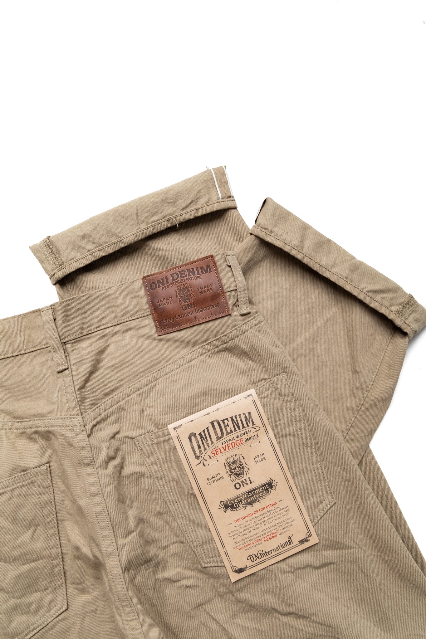 266SVC-KHB 8oz Selvedge Chino Relax Straight - Khaki Beige
